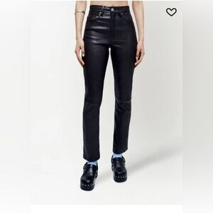 RE/DONE 70s leather straight-leg trousers
